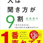 【VODで読める電子書籍】『人は聞き方が9割～１分で心をひらき、１００％好かれる聞き方のコツ～（永松 茂久[著]）』の紹介